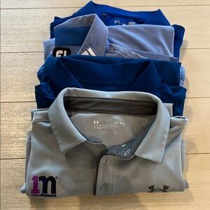 Under Armour , Nike, FJ golf Polo Shirts Performance Moisture-Wicking